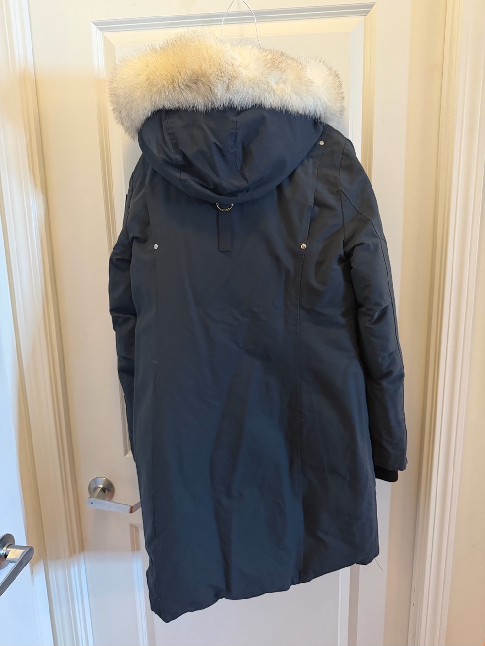 Moose Knuckles Down Filled Parka Real Fur Large - Picture 2 of 16